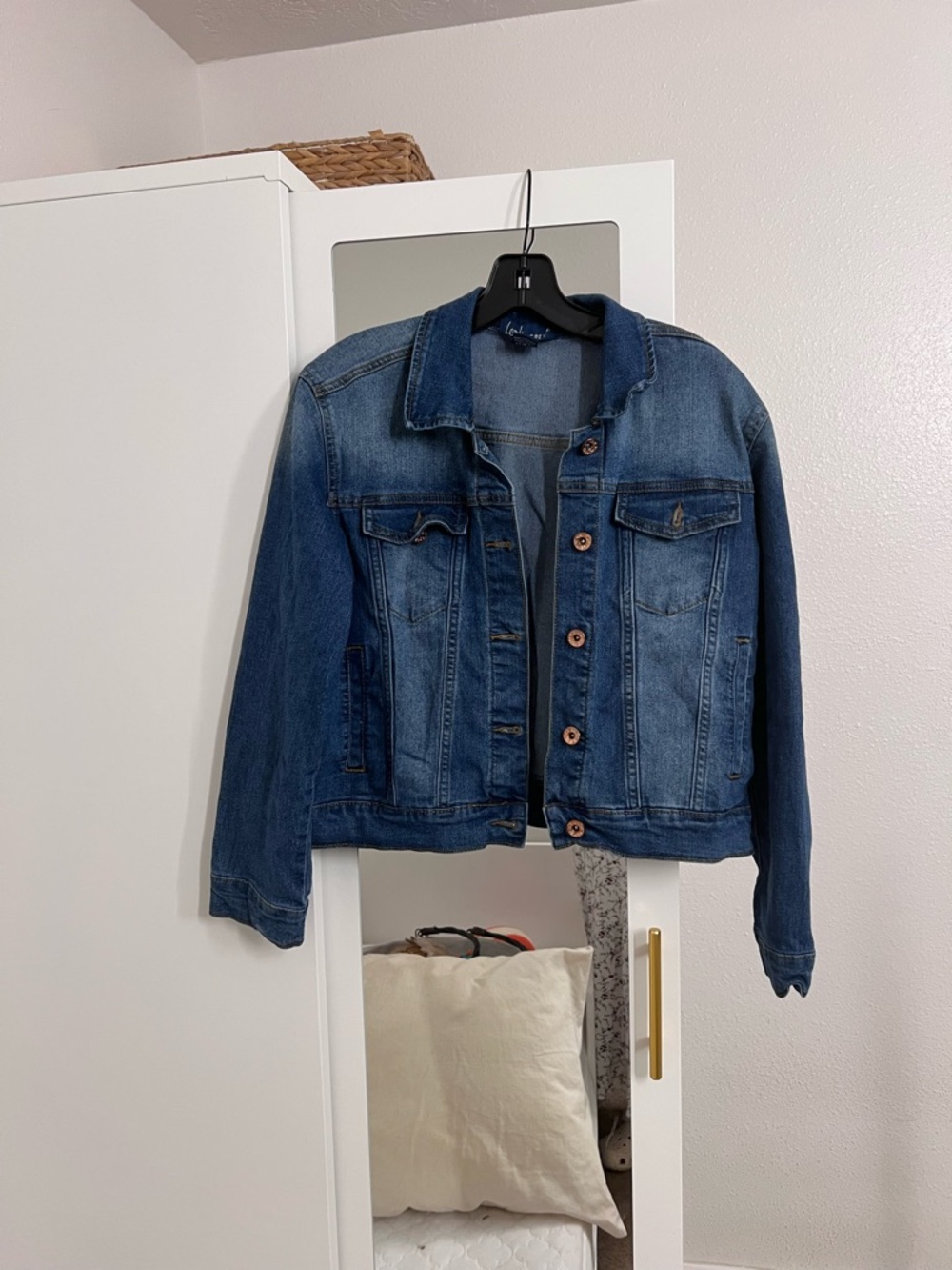 Blue Denim Jacket with Button Front